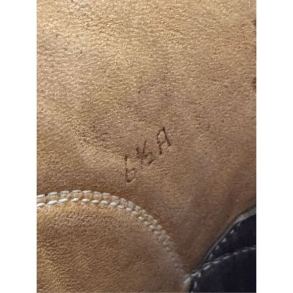 Vintage Justin Fort Worth Womens Size 6.5 A Narrow Brown Leather Cowboy Western - Picture 11 of 12